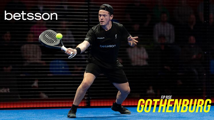 Betsson ny huvudpartner till Sveriges första FIP-turnering i padel