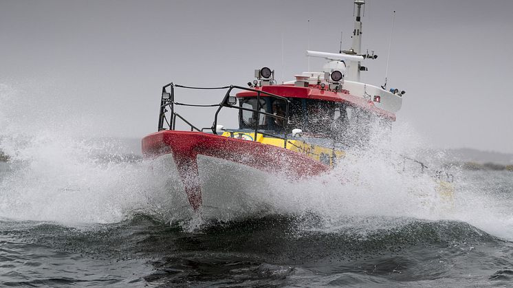 Den nya sjöräddningsbåten Rescue Eric D. Nilsson är på väg till Gotland