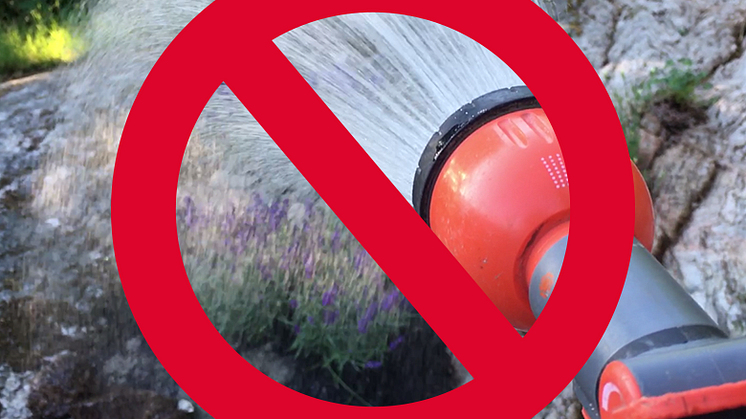 Bevattningsförbud i Partille har effekt