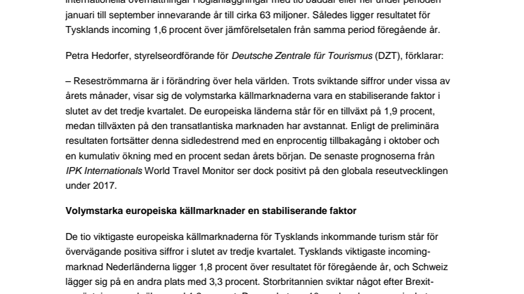 ​Svag tillväxt i slutet av tredje kvartalet