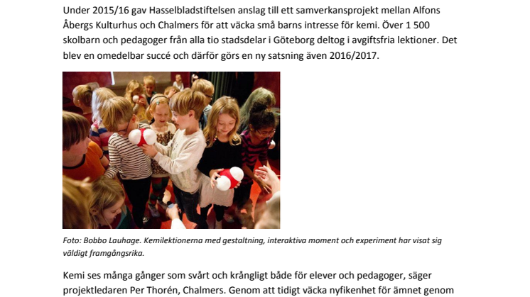 Kemi med Alfons Åberg – framgångssagan fortsätter