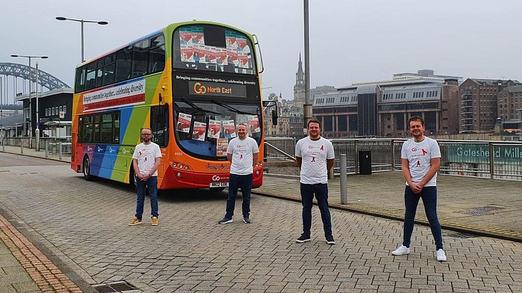 Go North East shows its support for World AIDS Day