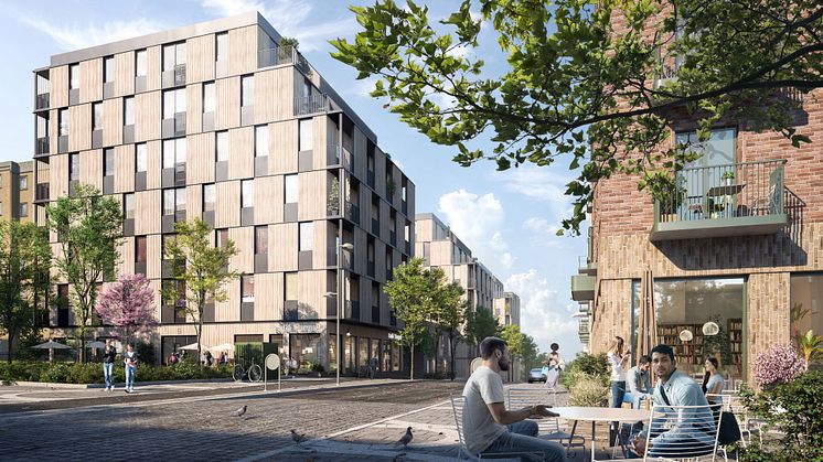 Vy över kvarteret Lillholmen. Foto: Olof Eriksson 