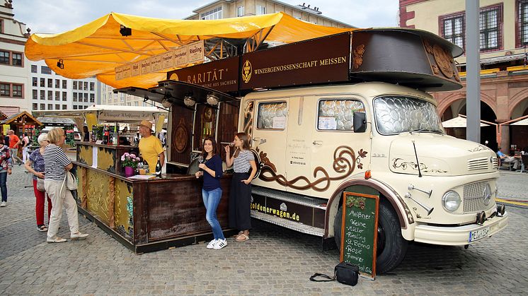 Leipziger Weinfest - Weinstand der Winzergenossenschaft Meißner