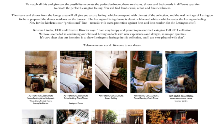 Lexington Home - Fall 2011 Collection