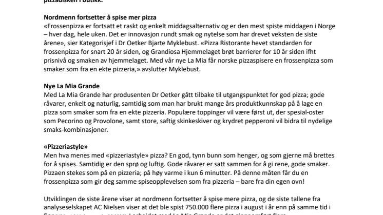 Steketiden halveres med ny pizzeriastyle-pizza!