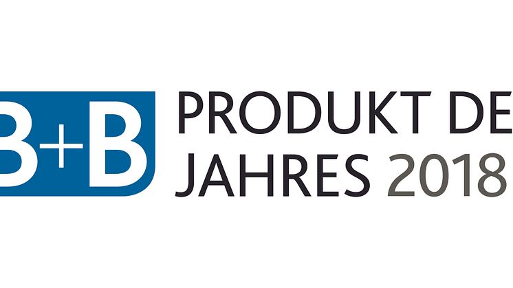 B+B PRODUKT DES JAHRES 2018