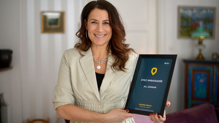 Jill Johnson är ny ambassadör för Missing People. Foto: Urban Andersson