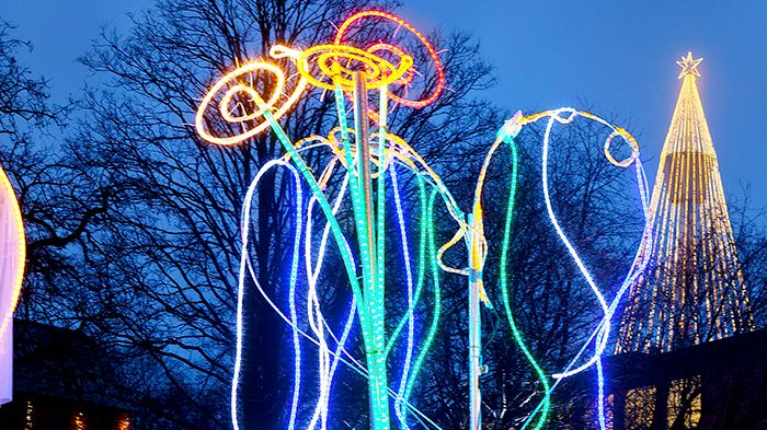Studenters ljusskulpturer bidrar till Julstaden Göteborg