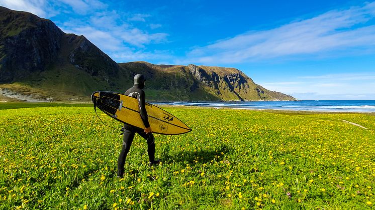 Filmprojekt om iskall nordisk surfing tillsammans med Samsung