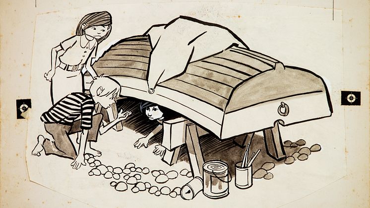 Björn Hedlund, illustration, Katitzi, 1969