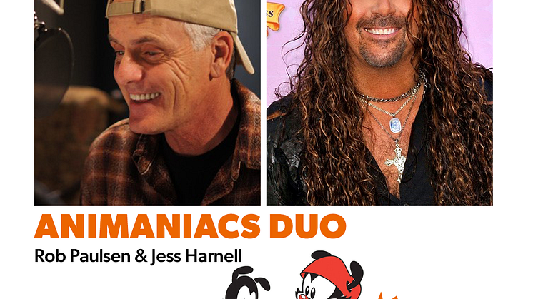 It’s time for... Animaniacs! Jess Harnell and Rob Paulsen come to MCM Comic Con this May