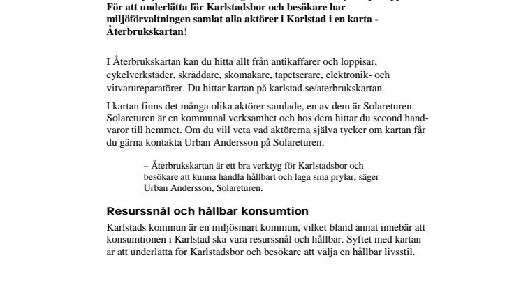Upptäck loppisar eller förläng dina prylar