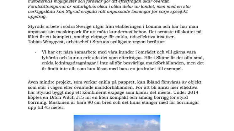 Avlopp och fiber under Pite älv