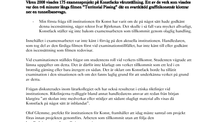 Examensarbete av före detta student 