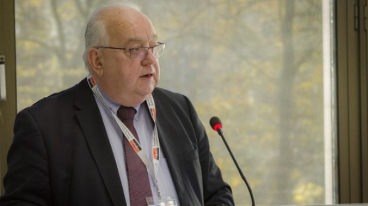 IFRA's Charles Laroche at the EPAA annual conference (photo: EurActiv)