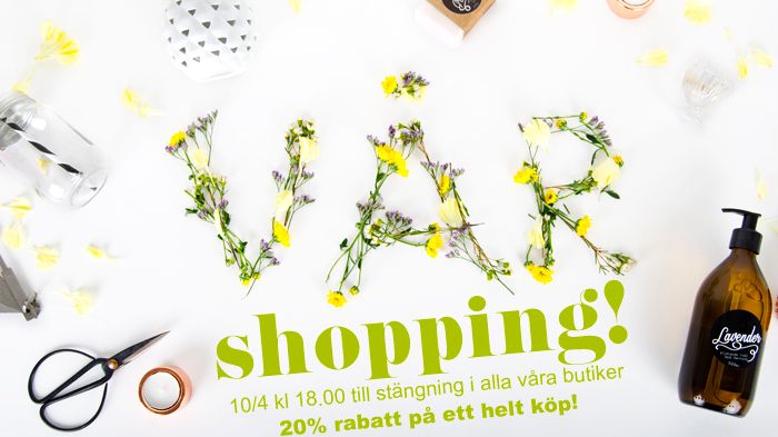 Kundkväll med vårshopping!