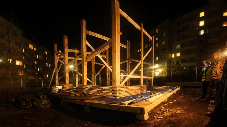 415 De Paviljong växer fram vid Siriusgatan    bild: ColectivoWarehouse