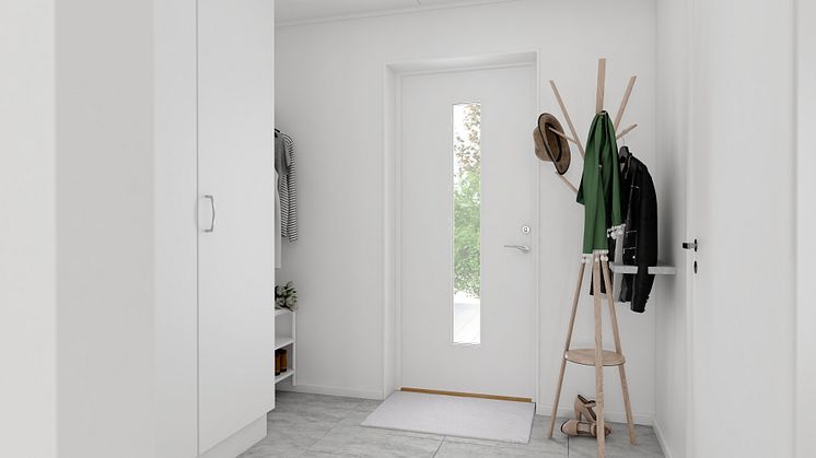 Brf Skogshem - 3D-bild av hall
