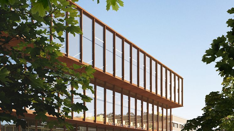 Förslag Kunskapens källa, arkitekttävling universitetsbiblioteket