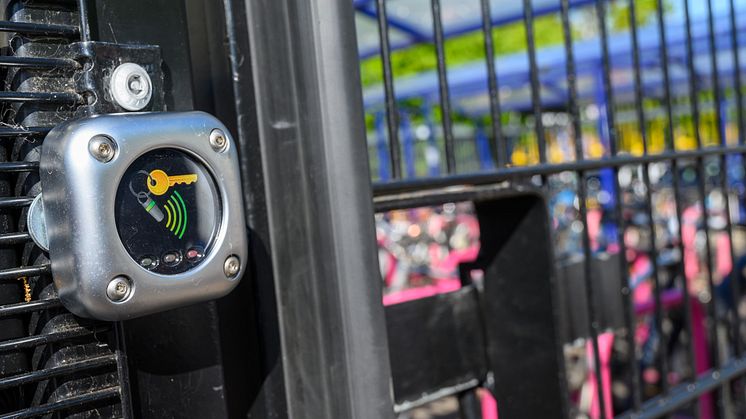 Bedford station cycle hub fob reader 
