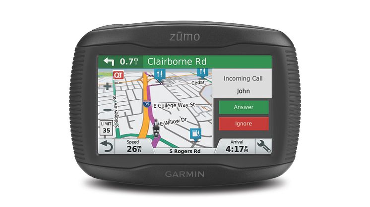 Garmin® lanserar nya zūmo® motorcykelnavigatorer