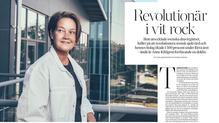 Dynamic Codes grundare Anne Kihlgren porträtteras i SvD Perfect Guide (210911).