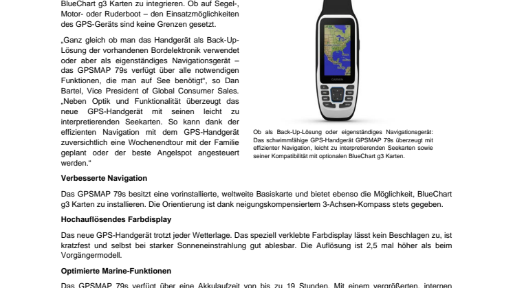 Pressemitteilung Garmin DE GPSMAP 79s