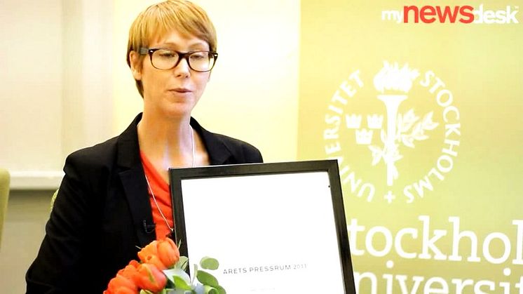 Stockholms universitet – Årets Nyhetsrum 2011