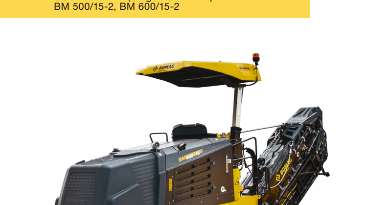 Asfaltsfräs Bomag BM 500/15 och BM 600/15 