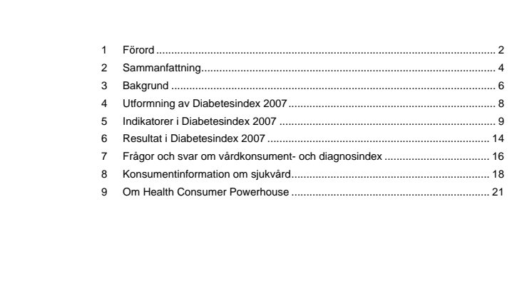 Diabetesindex 2007