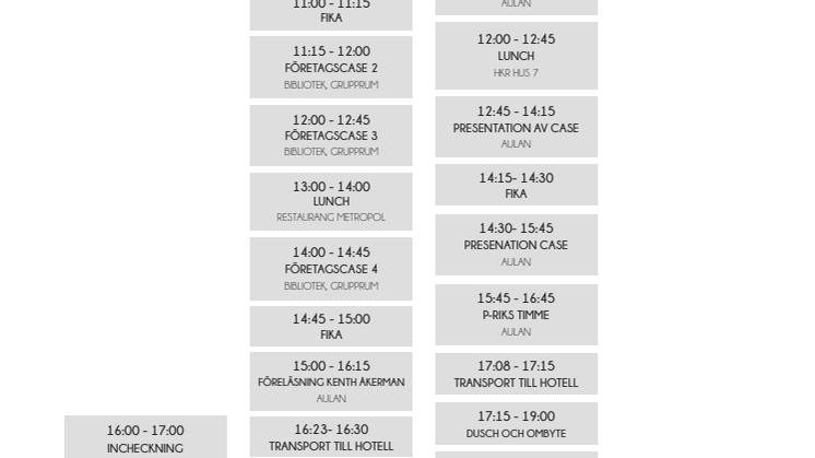 Schema Riksmöteskonferensen 2017