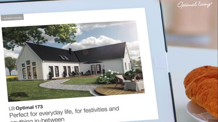 Great news! Our LB Optimal catalogue is finally available in English. Be inspired by images, floor plans and customer stories – and find the house that you deserve.