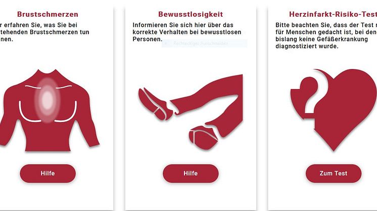 Herznotfall-App der Deutschen Herzstiftung