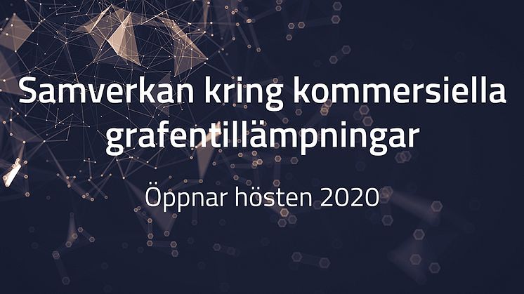 SIO Grafens kommande utlysning för nya grafenprojekt öppnar hösten 2020.