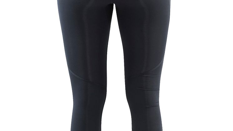 Delta Compression long tights för dam i färgen black