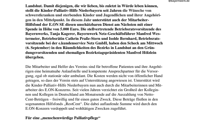 Würdevolle Begleitung bis zuletzt