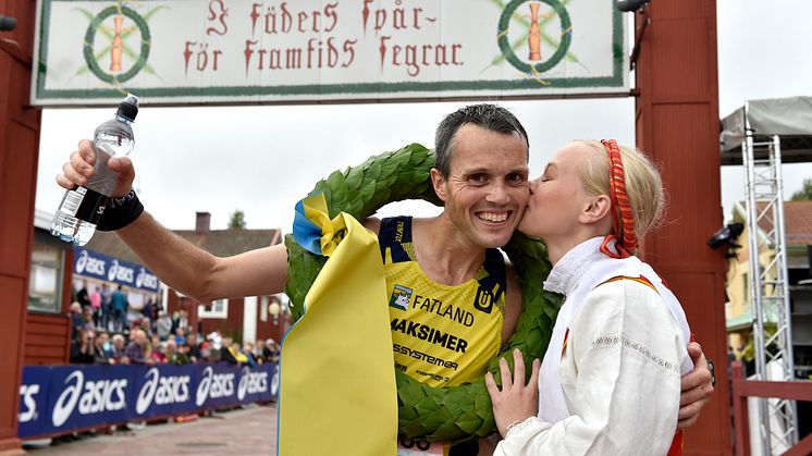 Jarle Risa från Norge vann Ultravasan 90 2016. Norges första seger i Ultravasan