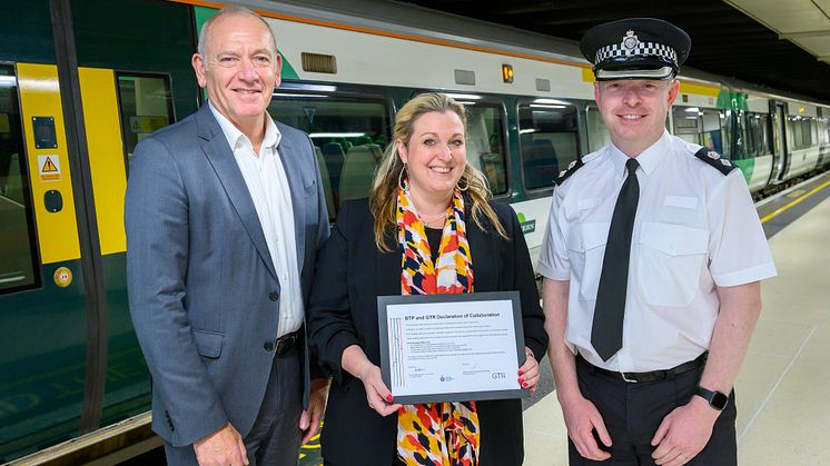 The declaration was signed by Patrick Verwer, CEO of GTR, and Christopher Casey, Chief Superintendent for the BTP