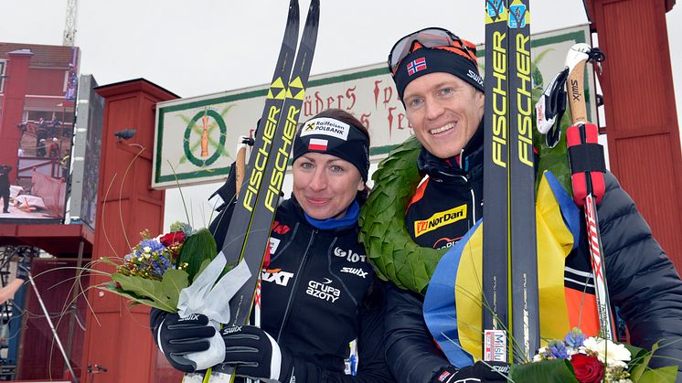 Petter Eliassen and Justyna Kowalczyk won Vasaloppet 2015