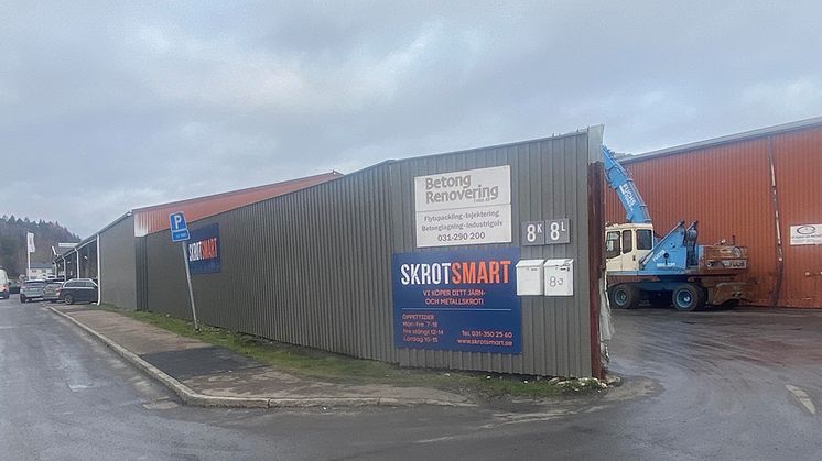 SkrotSmart öppnar i Partille, invigning 2 december.