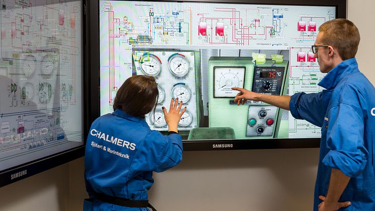 K-Sim Engine’s BigView system – students exercising at Chalmers University