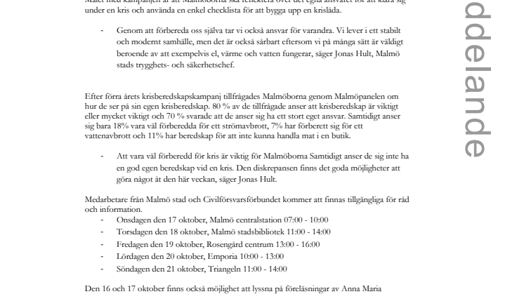 Är du beredd?
