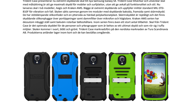 Extremt skyddande skal till Samsung Galaxy S4