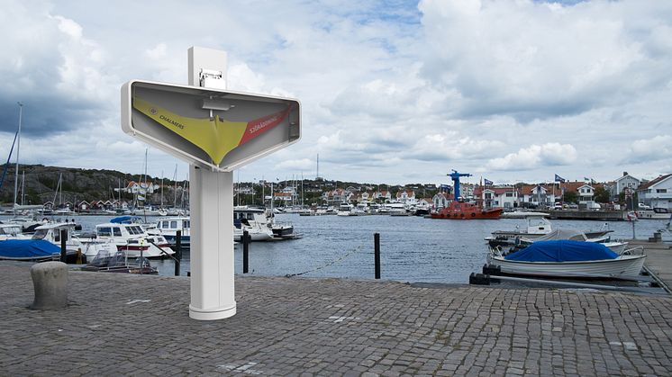 Drönare placerad i en launcher för snabb fjärrmanövrerad start omedelbart efter larm