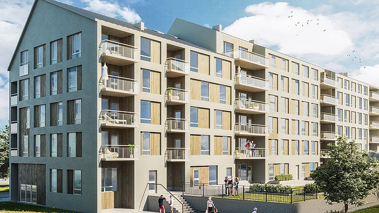 Bildtext: Arkitekt Halléns arkitekter. Visualisering av WEC360