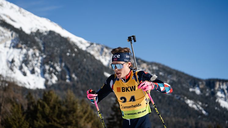 TIL CANADA: Martin Uldal (Birkenes IL) reiser til neste IBU Cup i Canmore. Foto: Emil Sørgård / NSSF