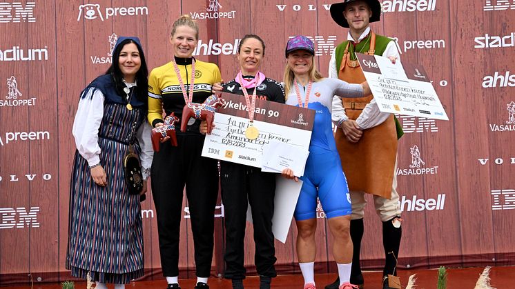 Cykelvasan 90 2023 Prize Ceremony podium women (2)