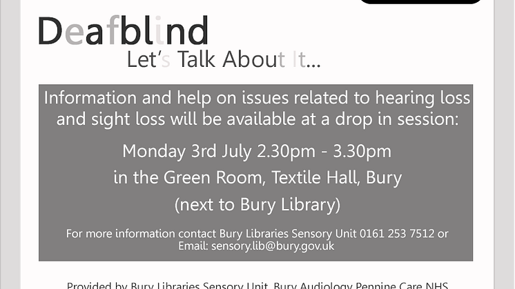 Free help and information for those who are DeafBlind