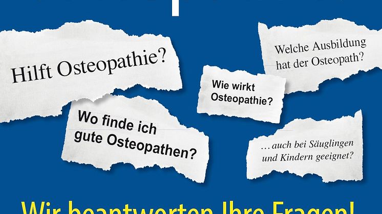 Informationsstand zum Thema Osteopathie in Bad Nauheim / 17. Internationaler Osteopathie-Kongress 